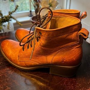 Frye Cognac Leather Boots